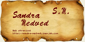 Sandra Medved vizit kartica